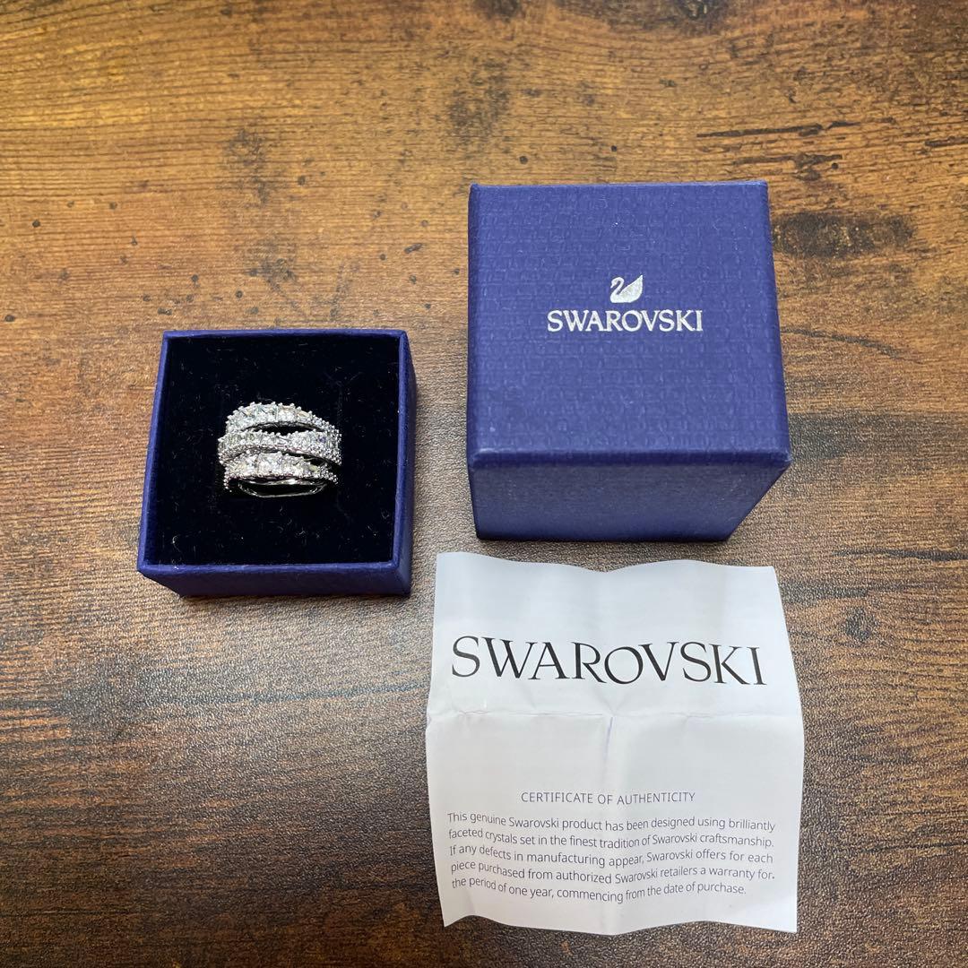Swarovski シルバー 重ねリング
