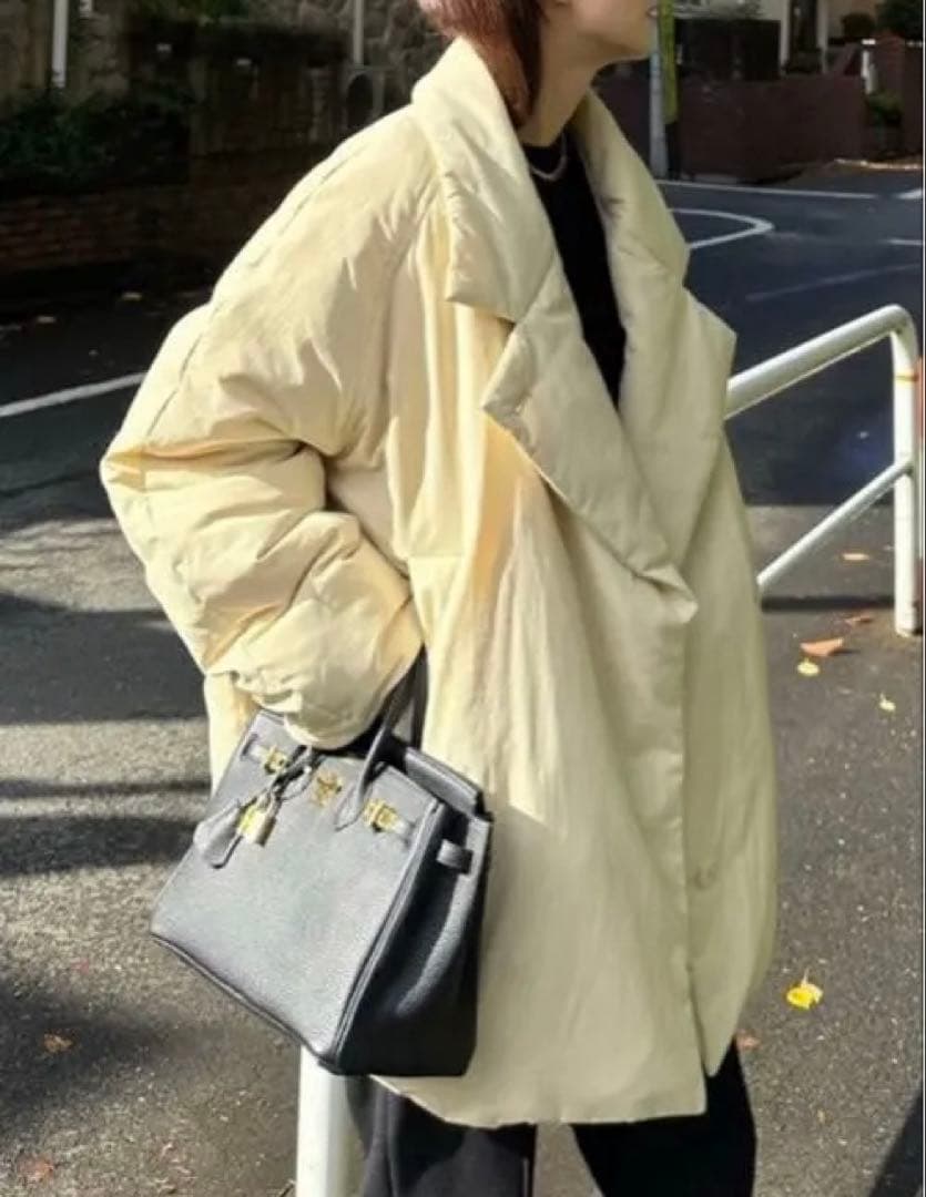 CLANE COCOON SHORT DOWN COAT ベージュ