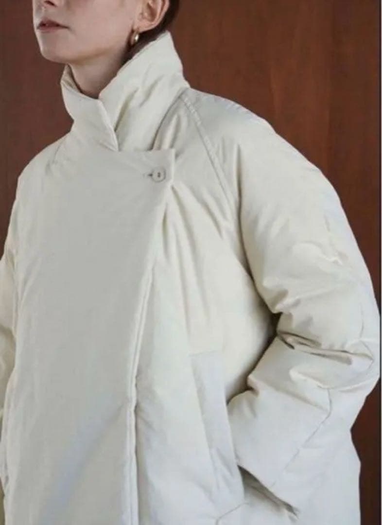 CLANE COCOON SHORT DOWN COAT ベージュ