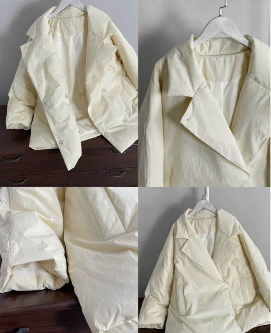 CLANE COCOON SHORT DOWN COAT ベージュ