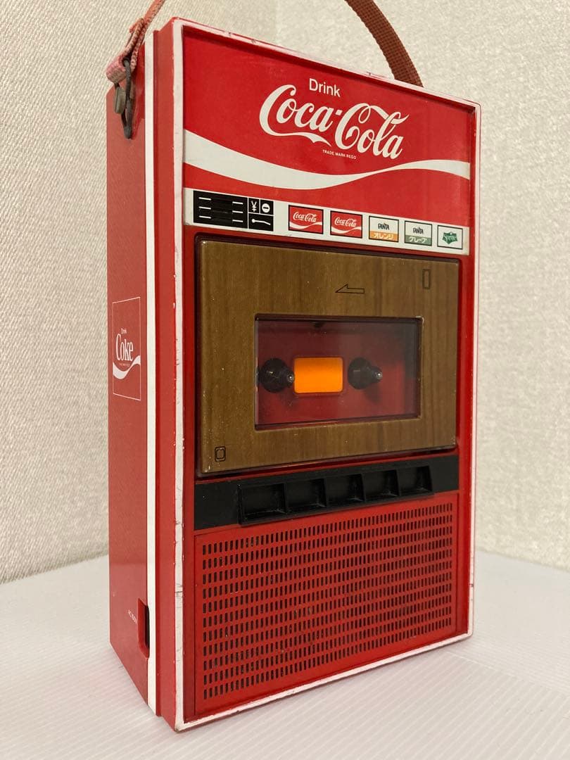 昭和レトロ　コカ・コーラ自動販売機型カセットテーププレイヤー 動作品