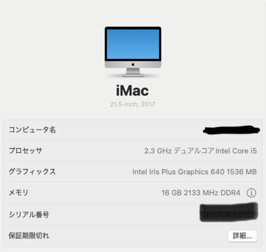 【ayumisingh0専用】 iMac 21.5 inch 2017
