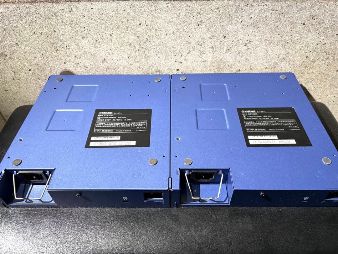 【動作確認】YAMAHA ギガアクセスVPNルーター RTX1210 2台セット