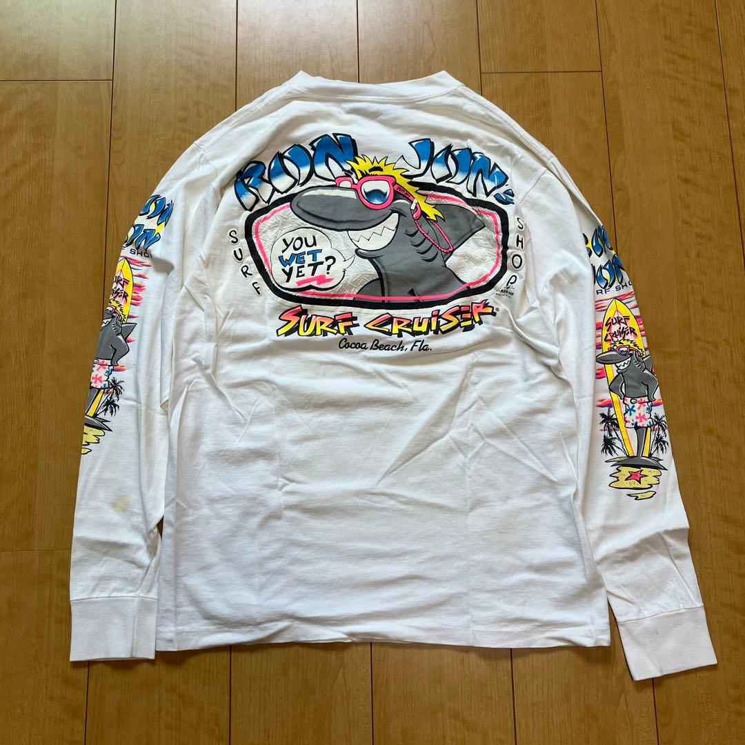 ronjon ロンT ホワイト L ONEITA USA製