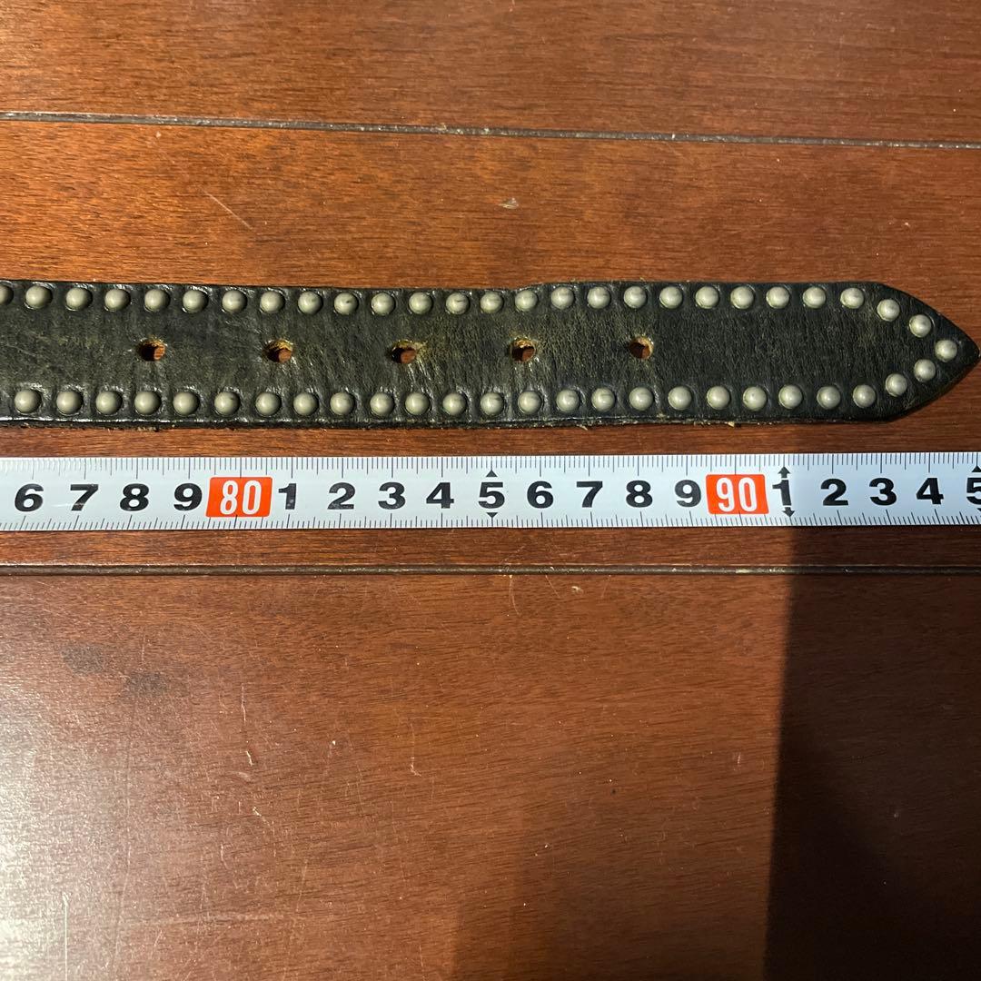 ホワイトハウスコックス30inch ブラック スタッズベルト　幅30mm