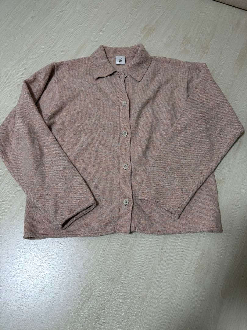 roku 6 ニットカーディガン　グローブ付き