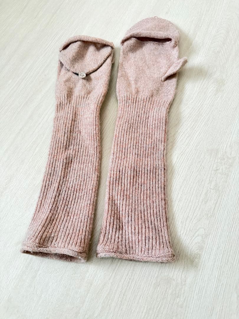 roku 6 ニットカーディガン　グローブ付き