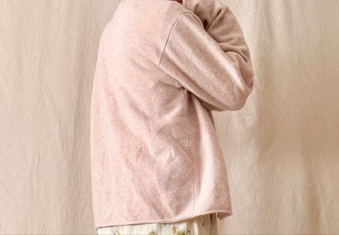 roku 6 ニットカーディガン　グローブ付き