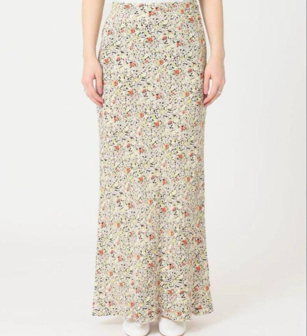 EDIT.FOR LULU マルチフラワー バイアスマキシスカート 36