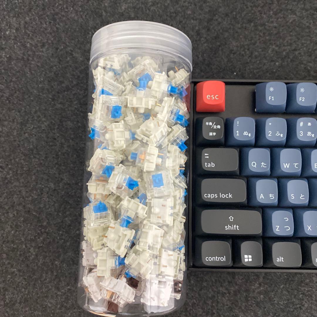 Keychron K8Pro 静音茶軸+青軸キースイッチ