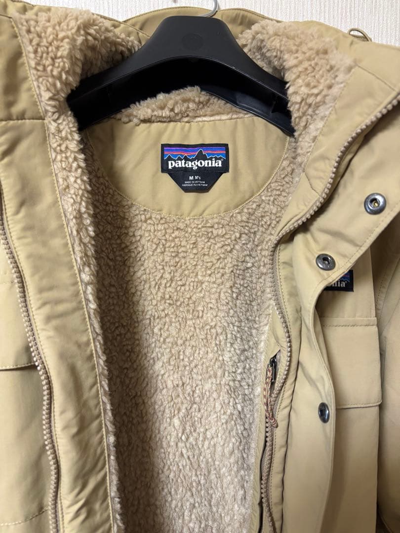 patagonia フリースライニング マウンテンパーカー M ベージュ