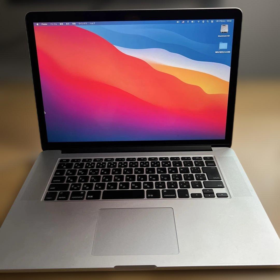 【訳あり】MacBook Pro15 Late 2013メモリ8G/256GB