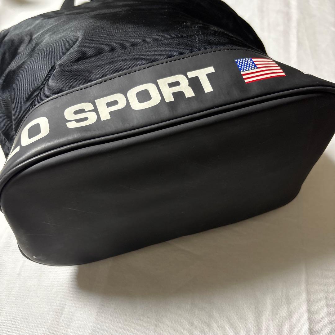 90s POLO SPORTS ポロスポーツ ドラム型 バッグ トートバッグ