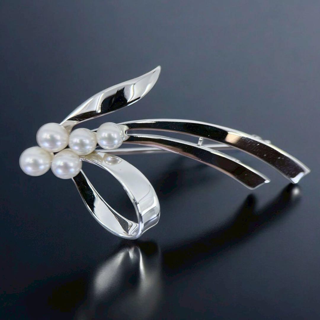 【未使用保管品】ミキモト アコヤ　本真珠　パール　ブローチ　コサージュ