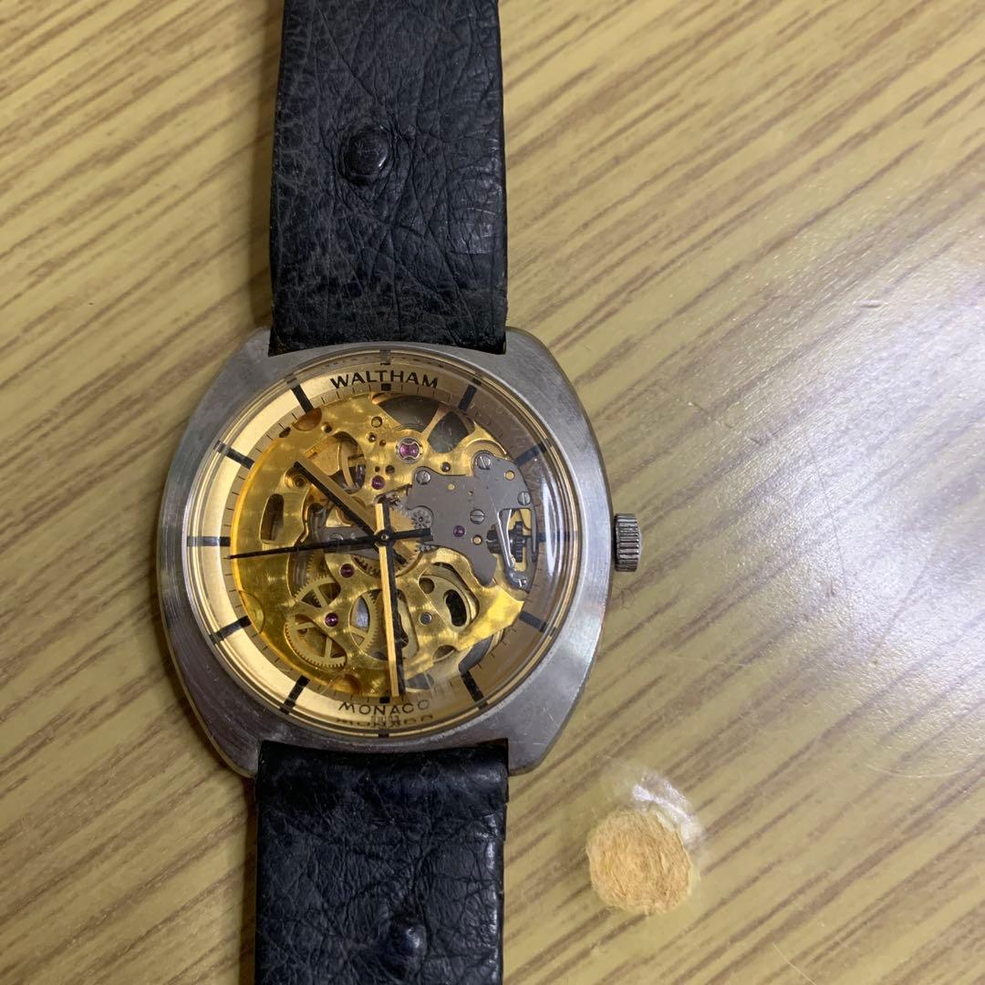 waltham ウォルサム モナコ スケルトン アンティーク 手巻き17石