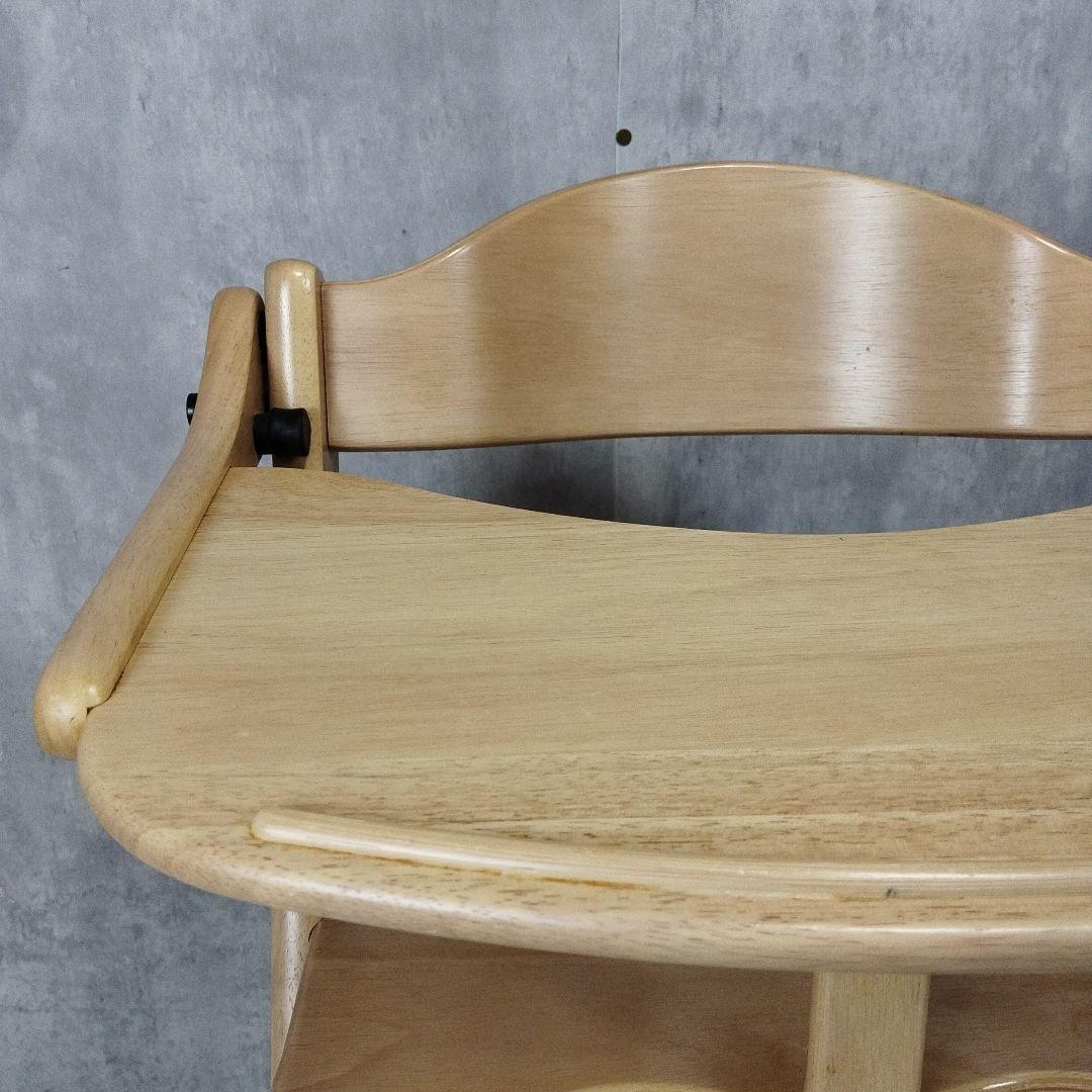 【美品】大和屋　すくすくチェアプラス　テーブル&ガード付き　ナチュラル