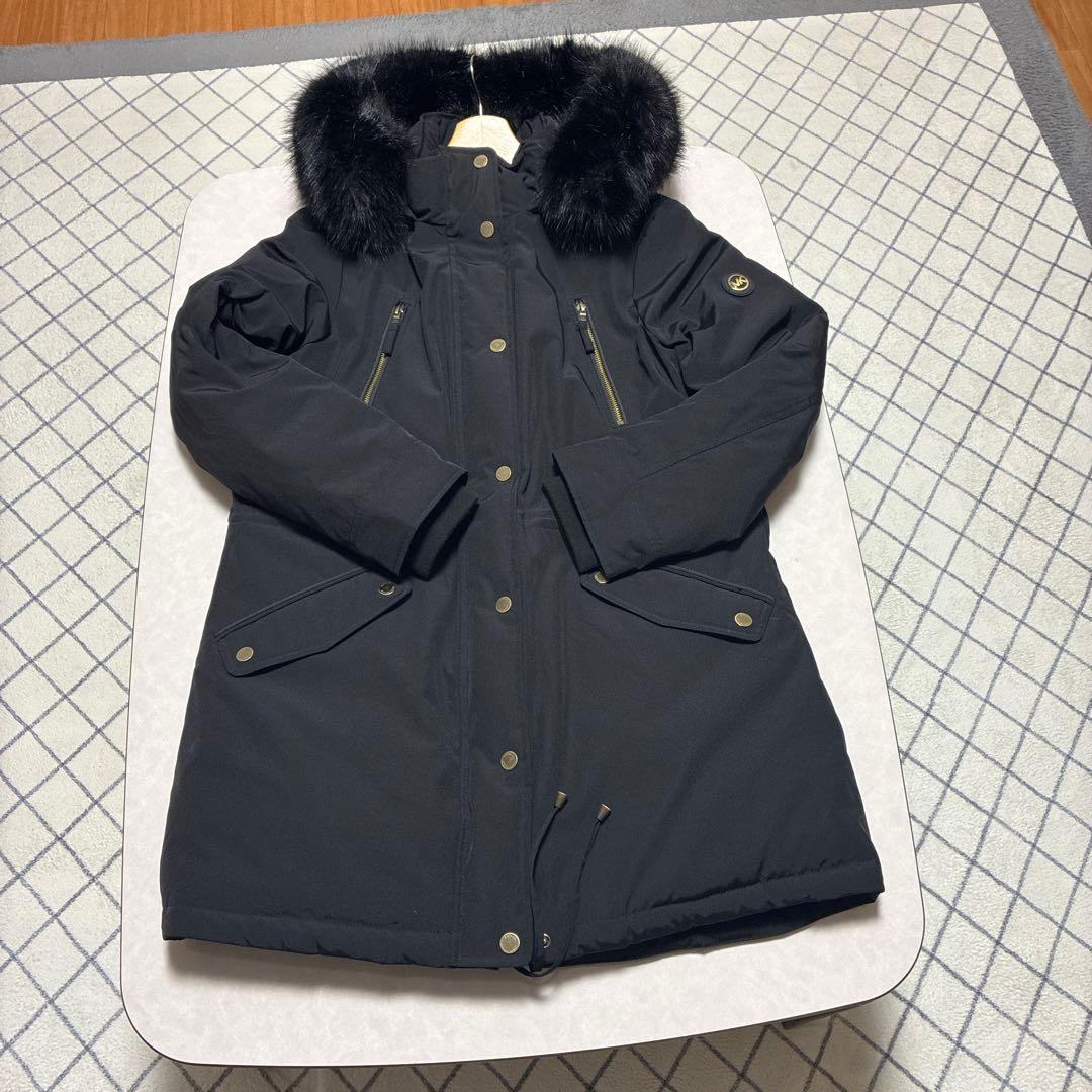 マ*モ様 MICHAEL KORS ブラック フード付きダウンジャケット