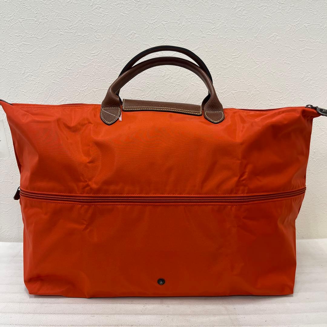 336 LONGCHAMP ロンシャン ボストンバッグ 2way オレンジ系