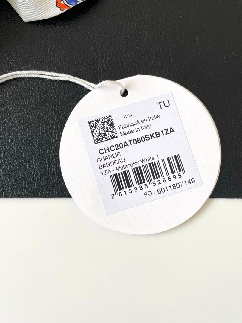 美品 Chloé クロエ チャーリー ロングリボンシュシュ