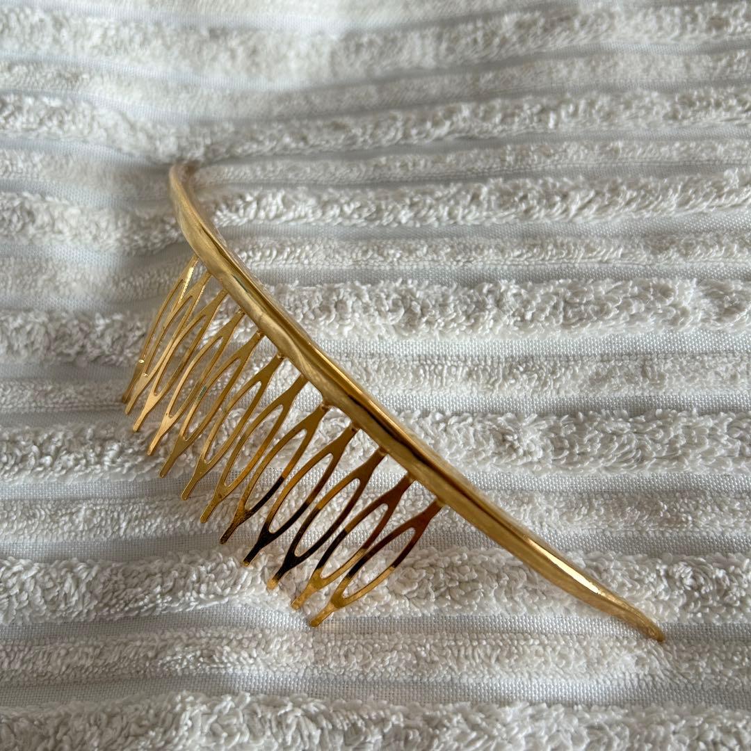 プリュイ pluie ネイキッドコーム クレセントコーム　ゴールド