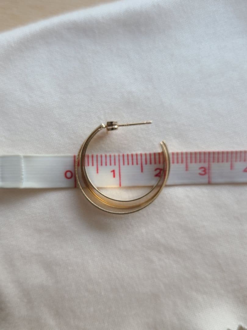 ココシュニック　10金　フープピアス