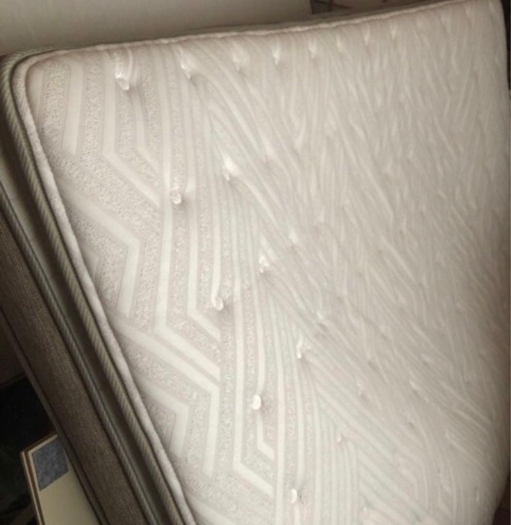 送料込み！！ニトリ跳上式 ダブルベッドフレームマットレスN-sleep 取説有