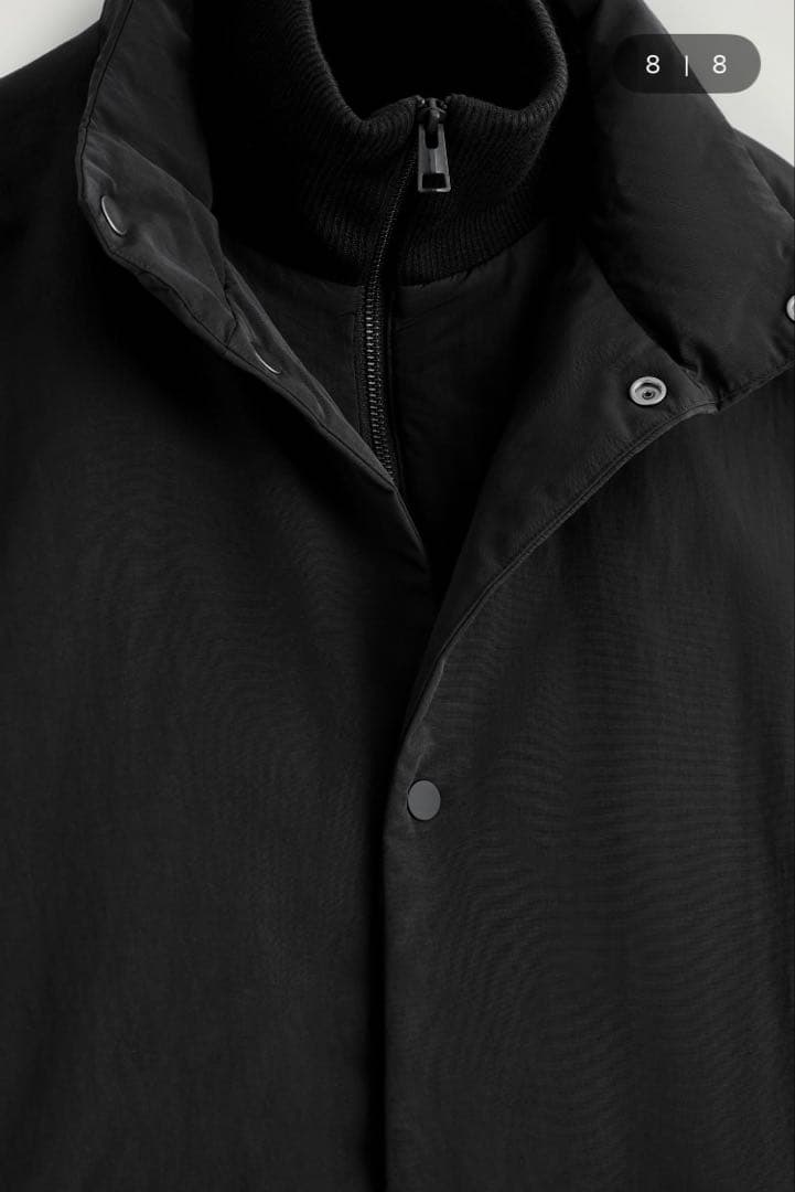 COS パデッドファンネルネックダウンジャケット