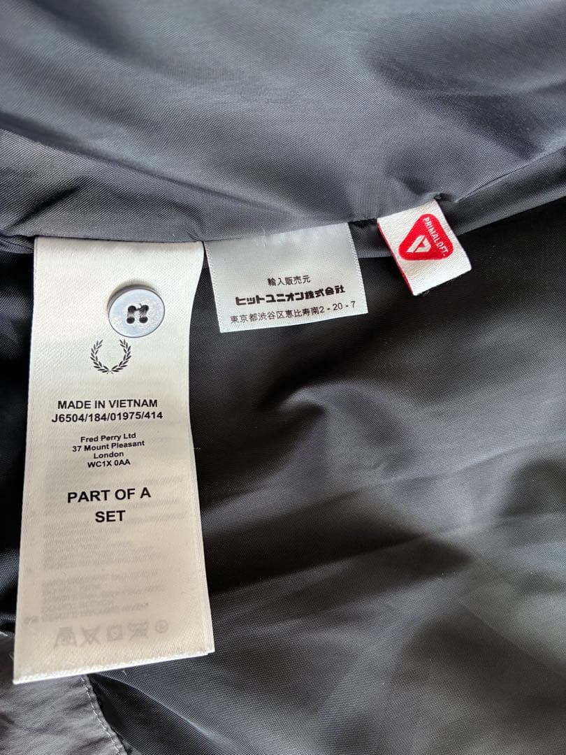 フレッドペリー　モッズコート　J6504 フィッシュテール パーカー　ブラック