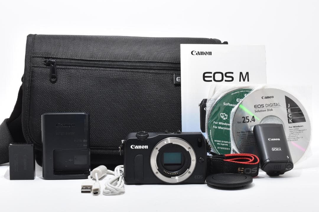 Canon EOS M ミラーレスデジタルカメラボディ フラッシュ 90EX