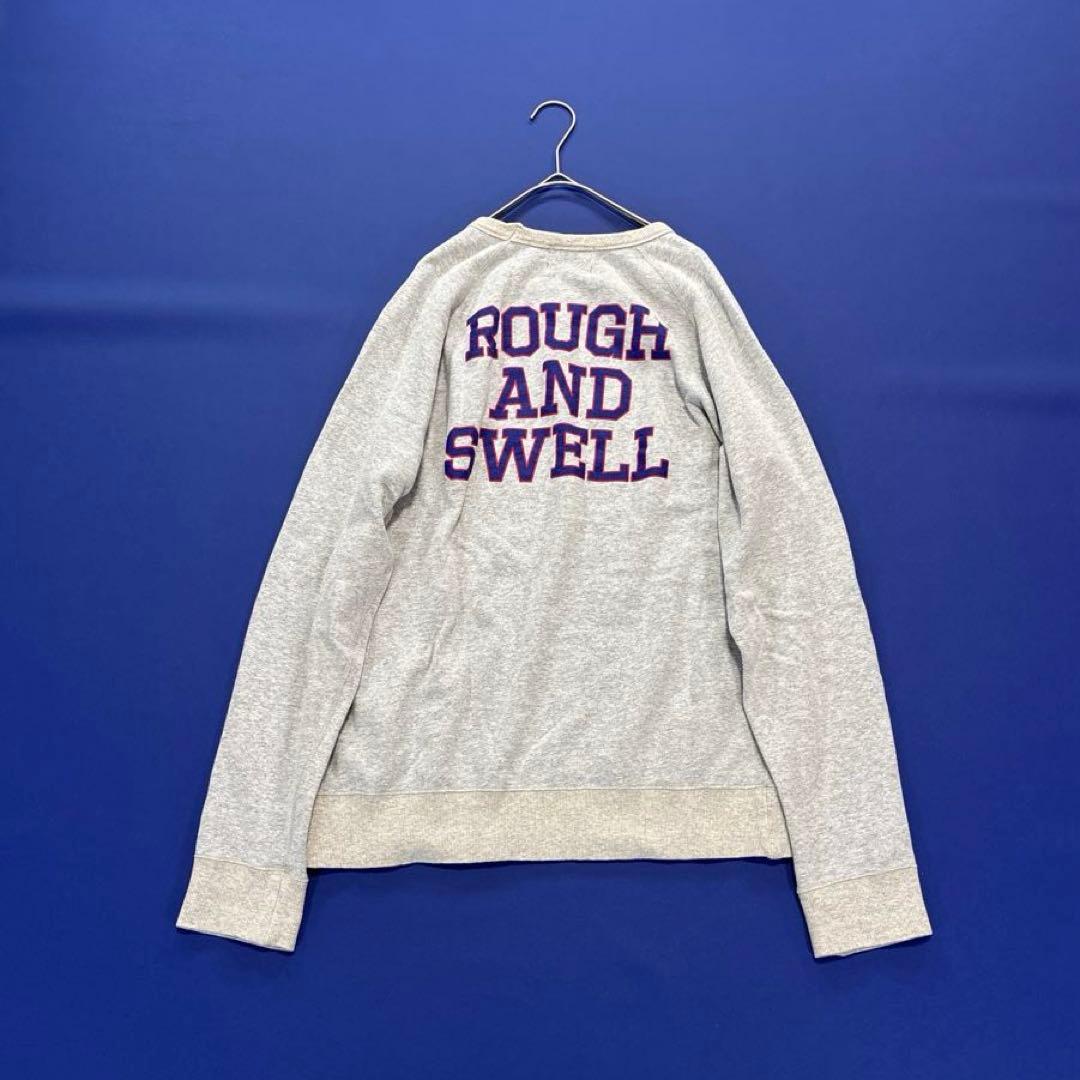 ラフアンドスウェル　スウェット　トレーナー　グレー　M ビッグロゴ　メンズ
