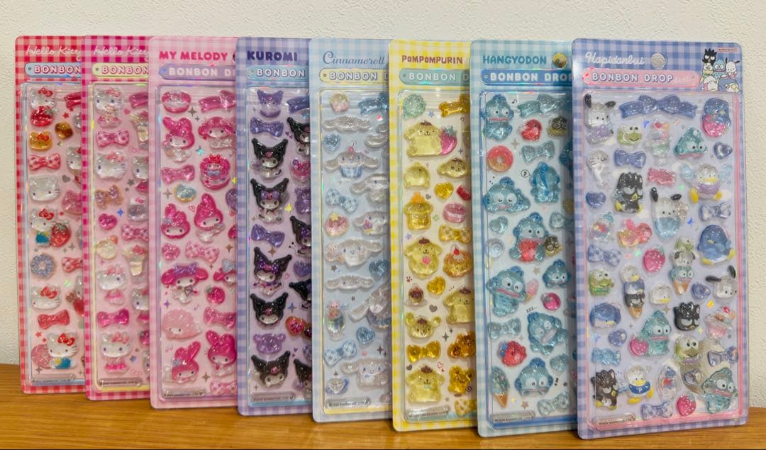 ボンボンドロップシール サンリオ 正規品 ８枚セット