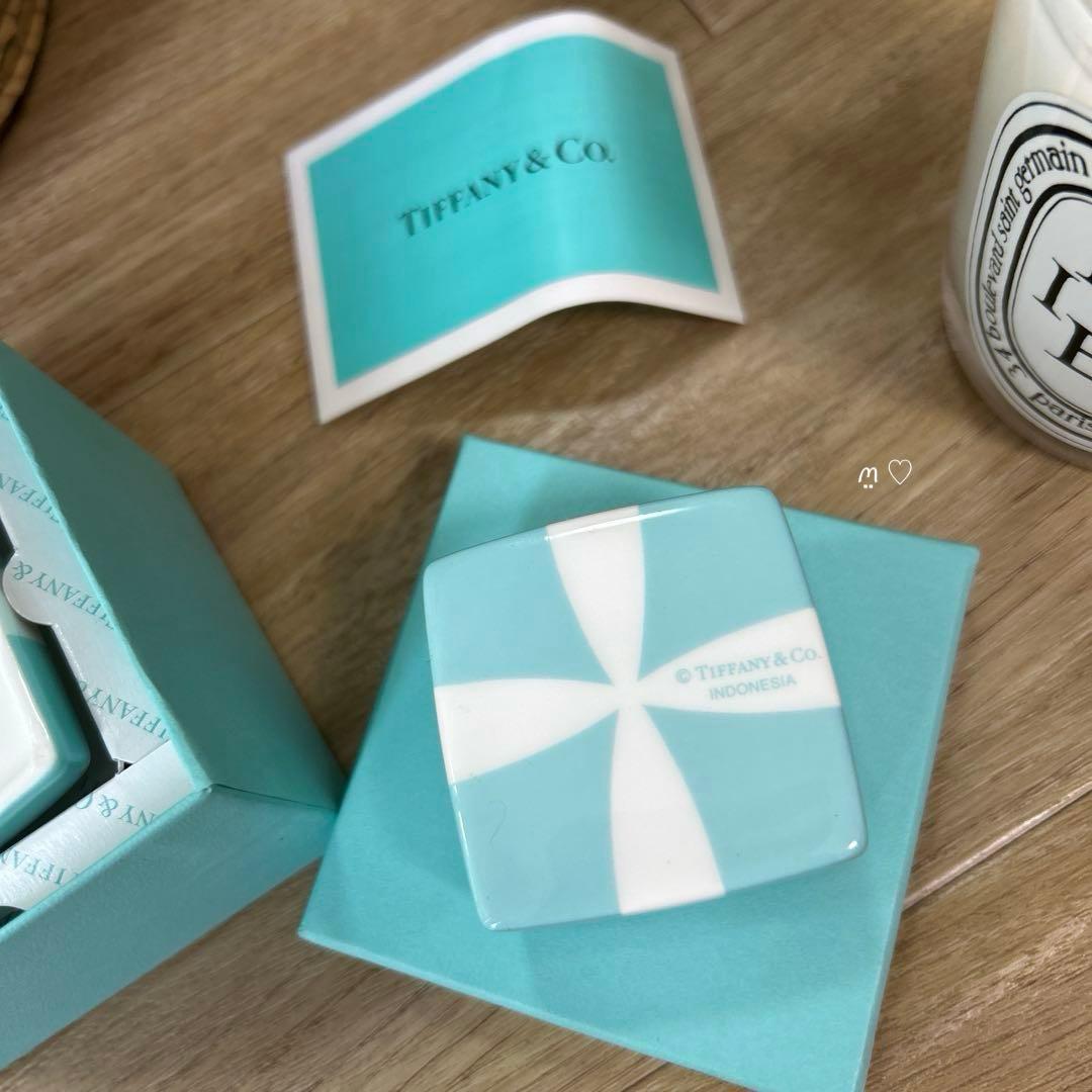 新品ティファニー　ブルーボウボックス　ミニ　プレゼントリボン小物入れ　インテリア