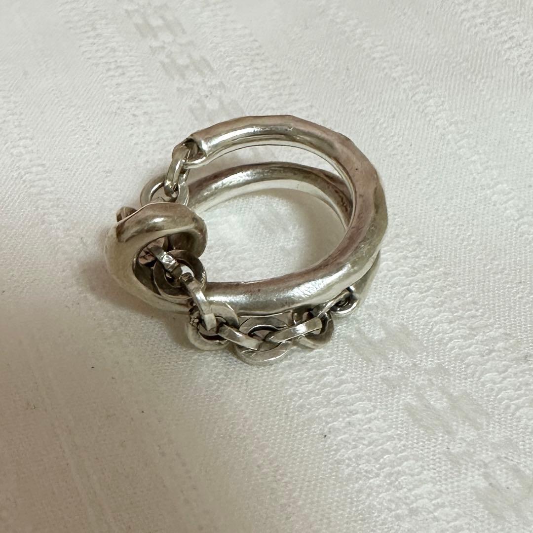 t*a様 e.m. 変形2連チェーンリング　10号サイズ