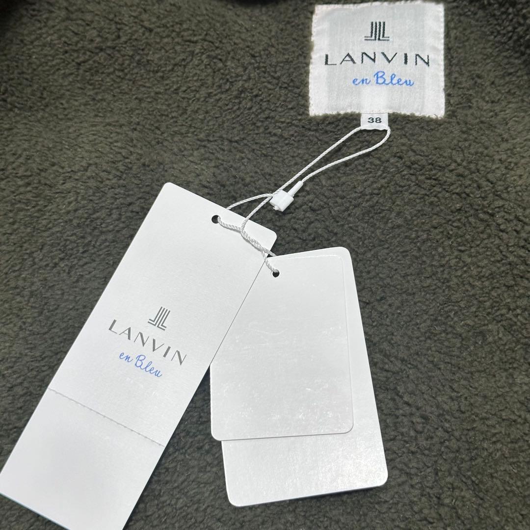 新品未使用タグ付 LANVIN en Bleu ボアライナー付モッズコート 38