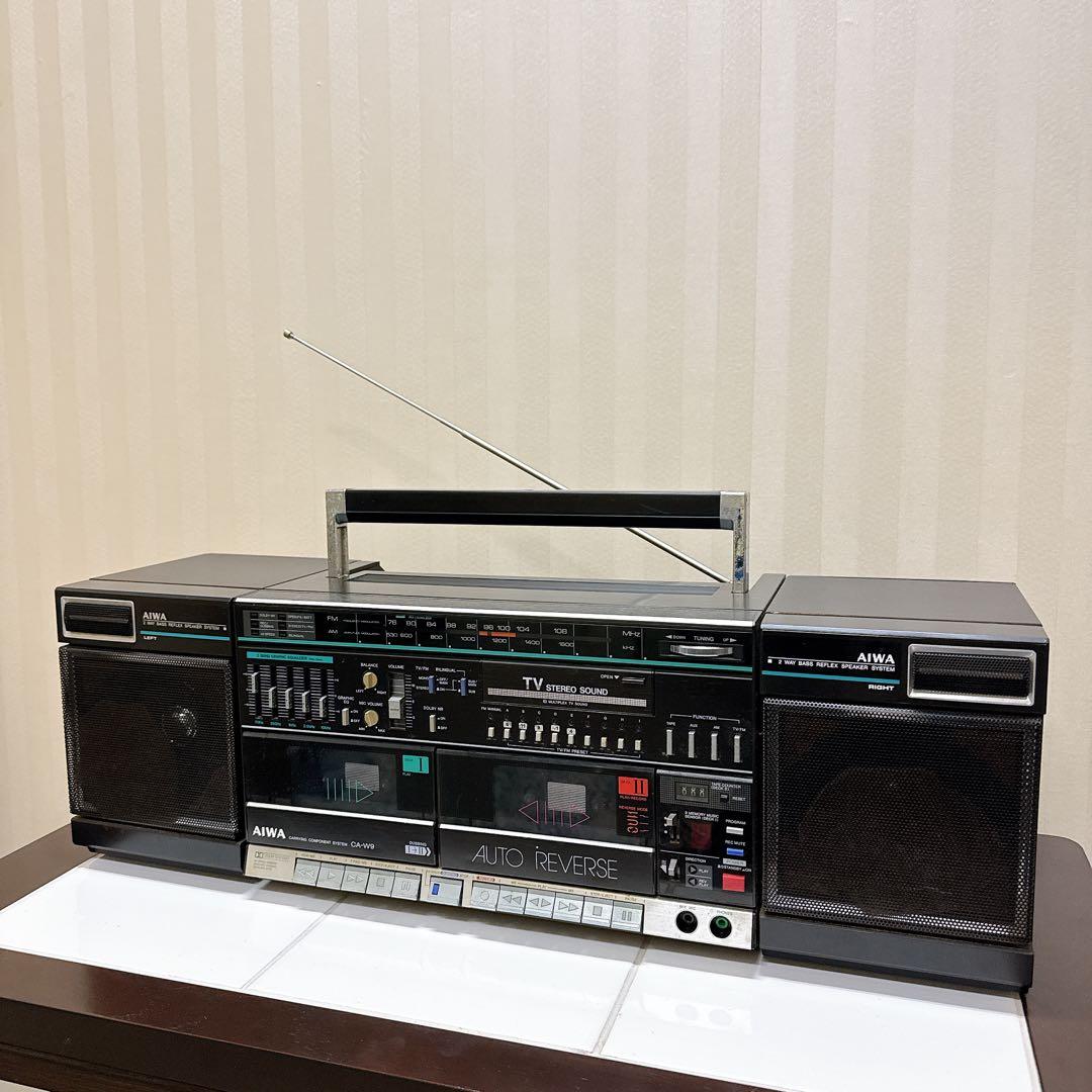 AIWA CA-W9 分離型ラジカセ FM/AM受信OK 上級モデル 昭和レトロ