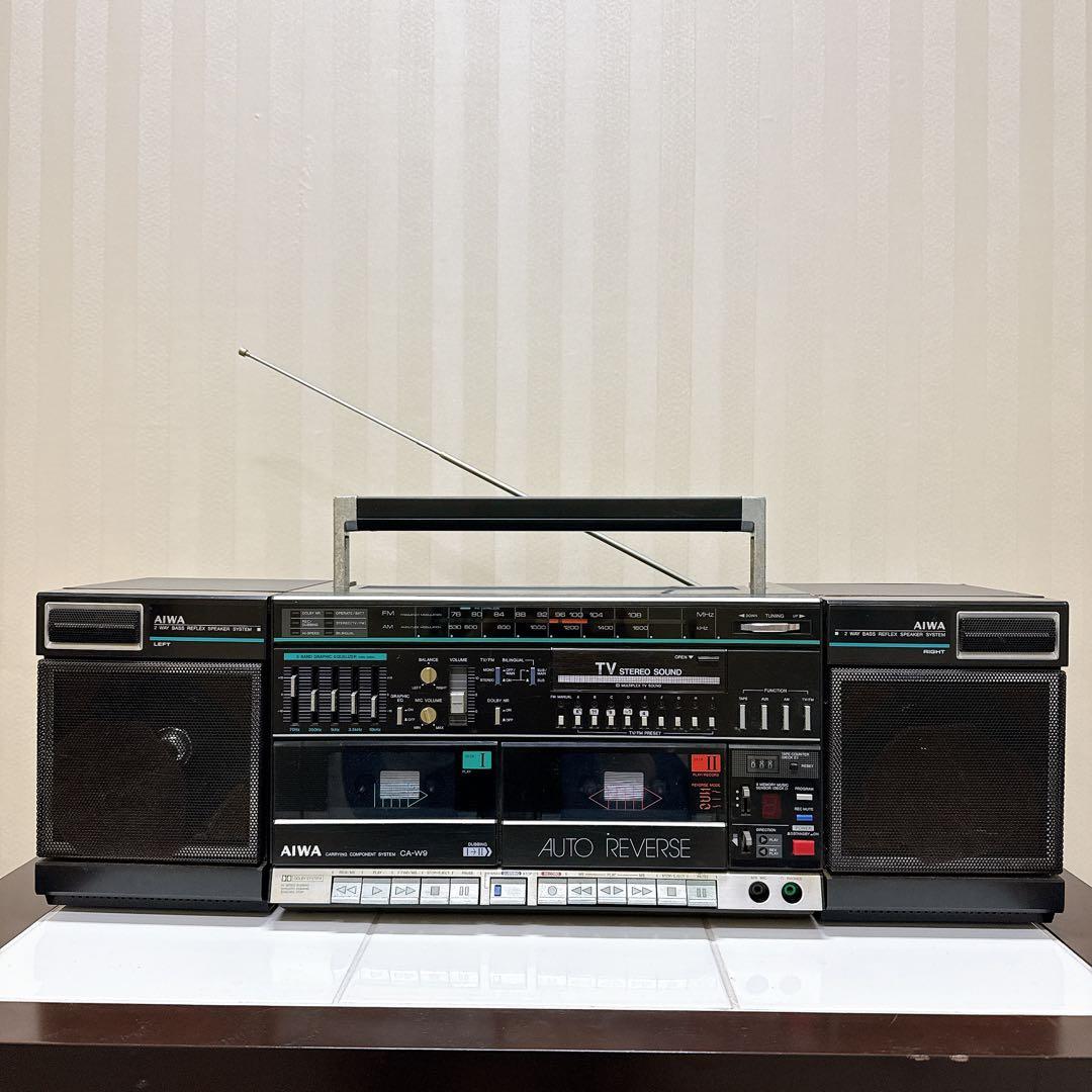 AIWA CA-W9 分離型ラジカセ FM/AM受信OK 上級モデル 昭和レトロ