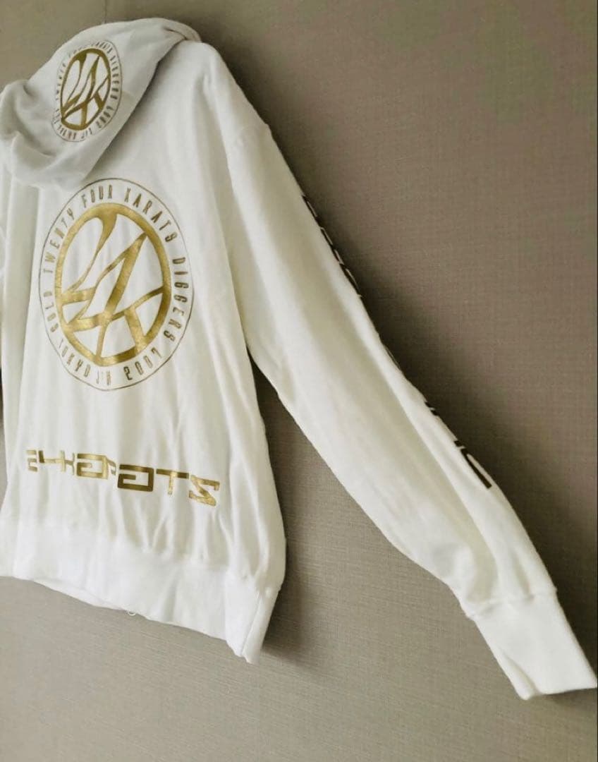 【24KARATS】2007年初期 ベロア素材セットアップ　ホワイトLサイズ