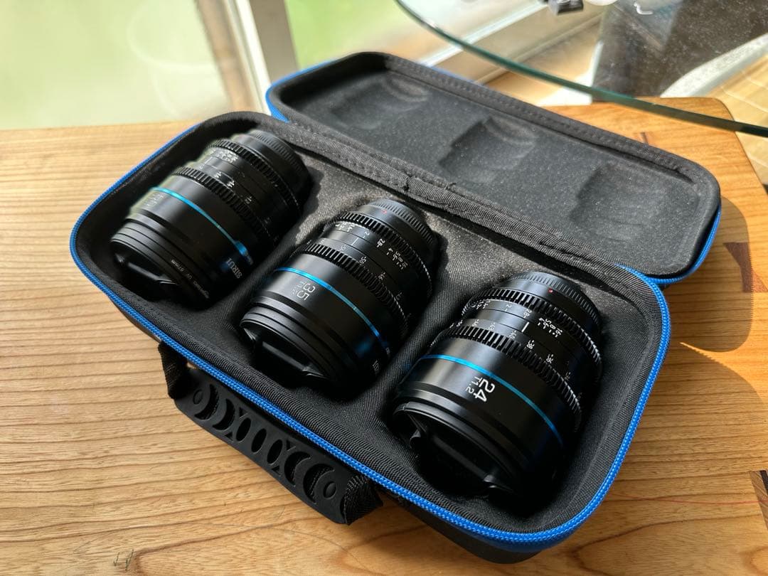 SIRUI Night Walker 24、35、55mmシネマレンズセット