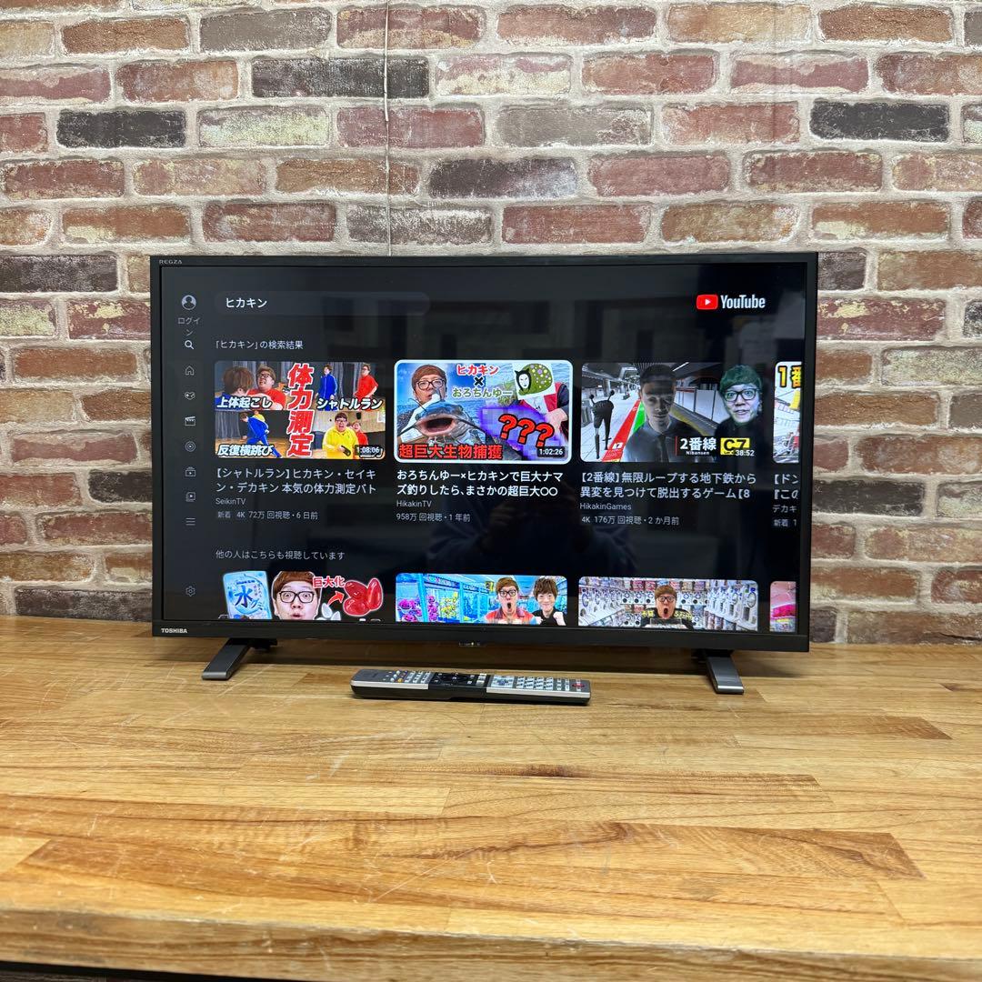 2023年製！ 東芝 40V型 液晶テレビ 40V34 REGZA 動画アプリ○
