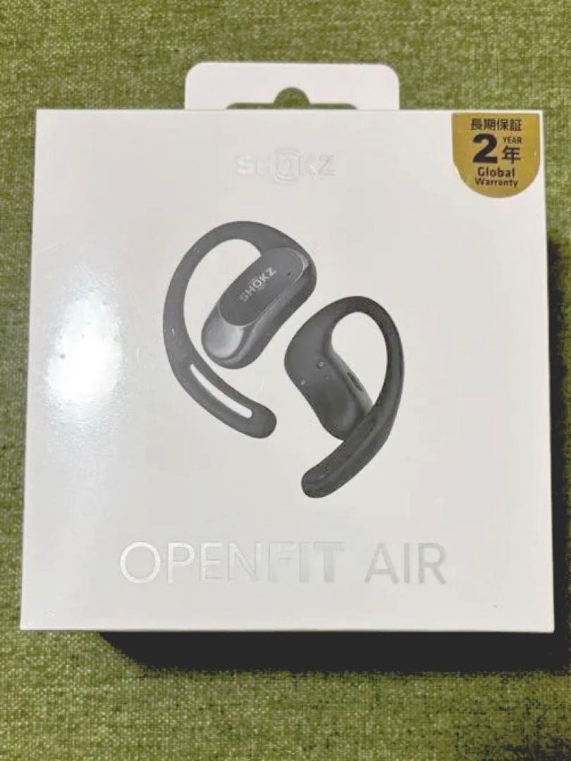 【新品・未使用】SHOKZ OPENFIT AIR ブラック　イヤホン