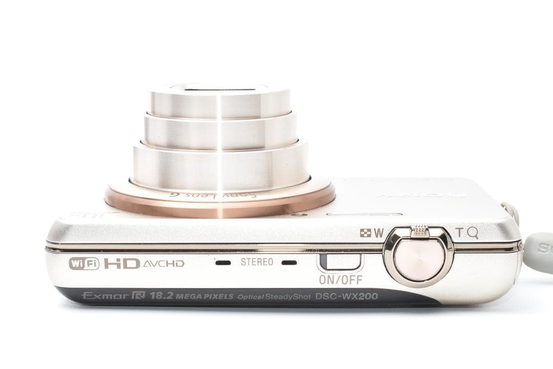 【バッテリーx2付】SONY Cyber-shot DSC-WX200 ゴールド