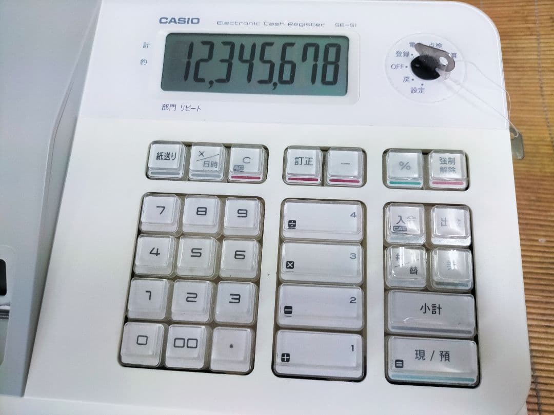 カシオレジスター　SE-G1　中古品　人気機種感熱紙　送料無料　360078