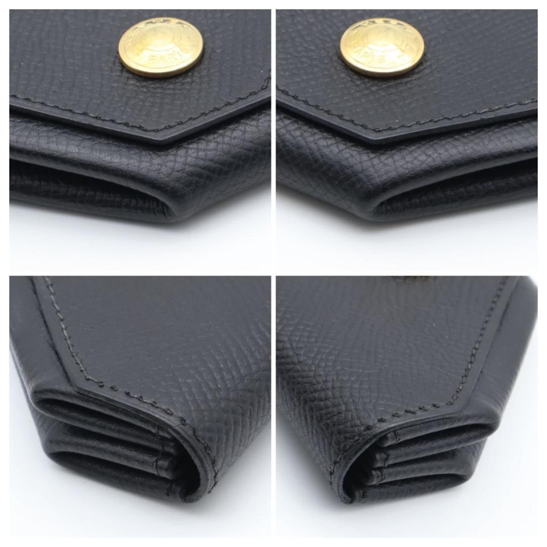 【超極美品】HERMES ルヴァンキャトル　エプソン　黒　ケース　小銭入れ