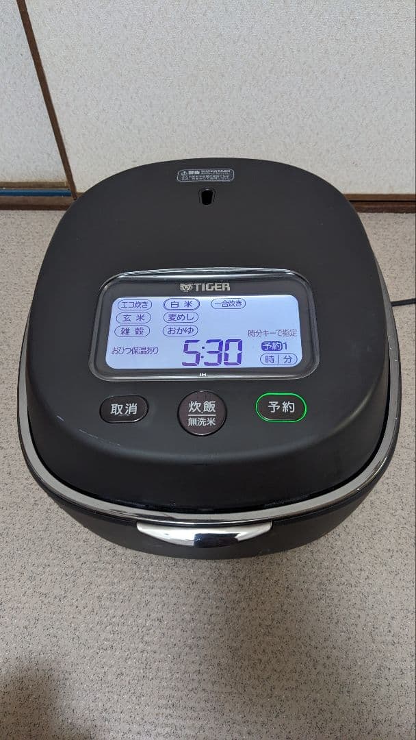 TIGER 炊飯器 JPL-G100 動作確認済み　2021年