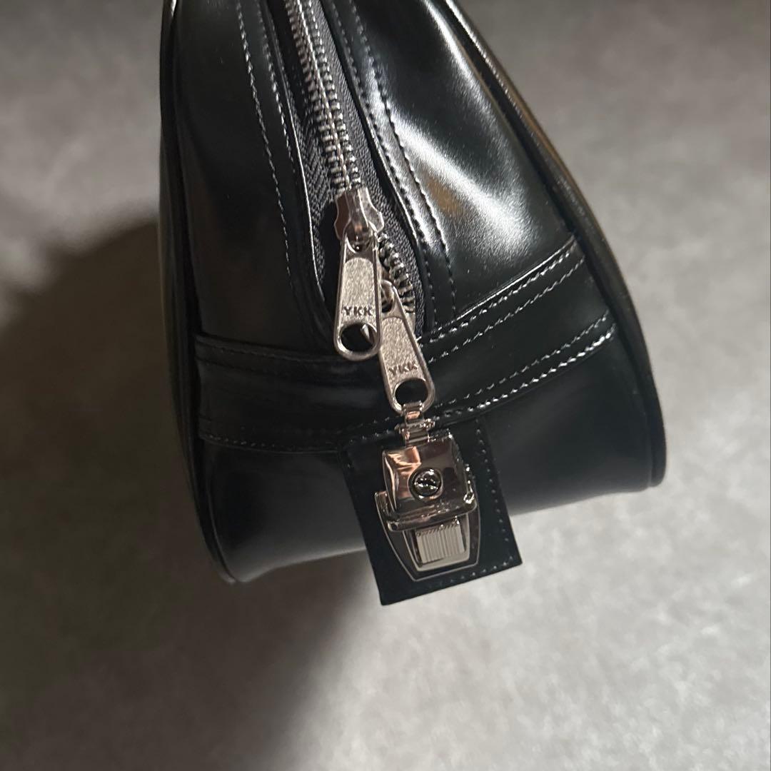 COMME des GARÇONS ハンドバッグ ボストンバッグ ブラック 牛革