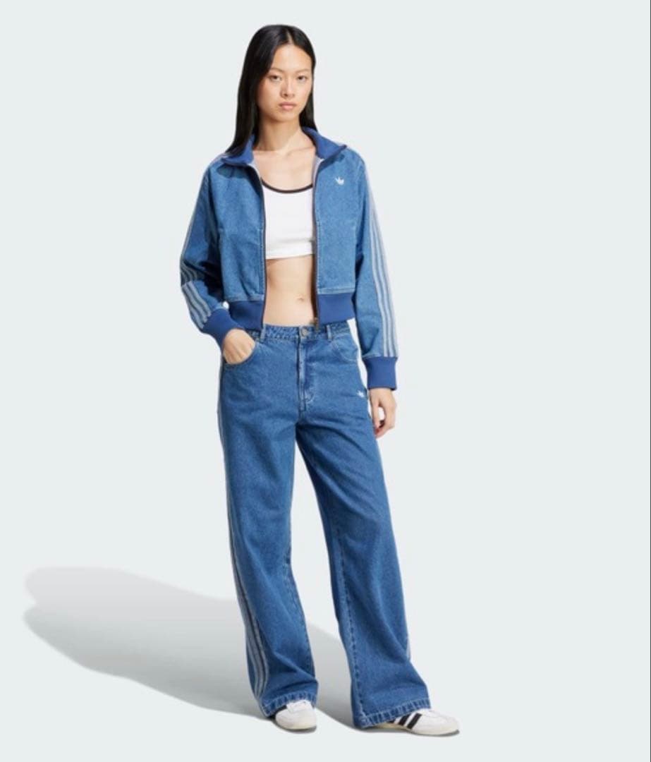 デニム スリーストライプス トラックパンツ アディダス オリジナルス 25