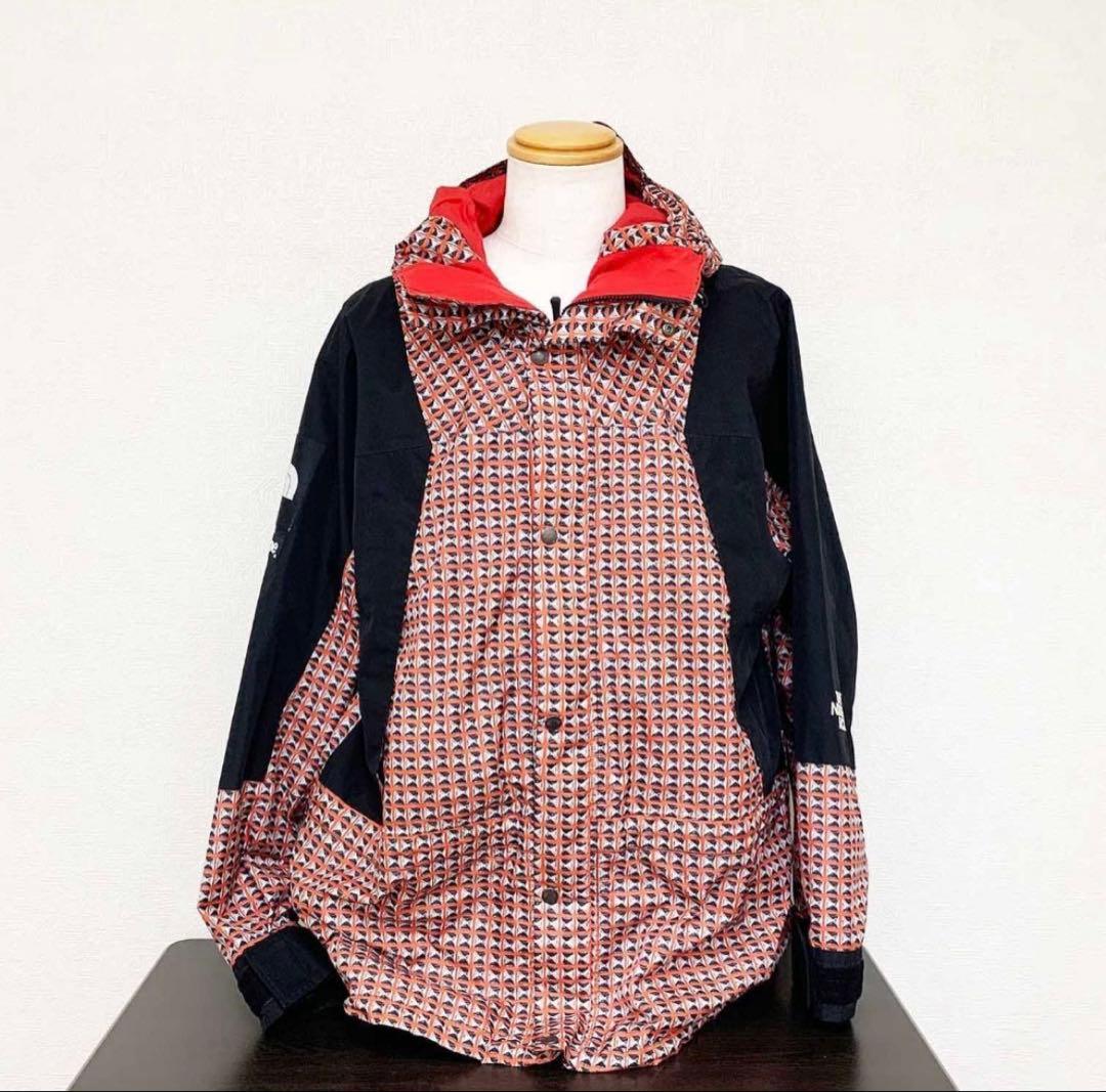 【美品】シュプリーム×ザ ノースフェイス スタッズ マウンテンジャケット 赤