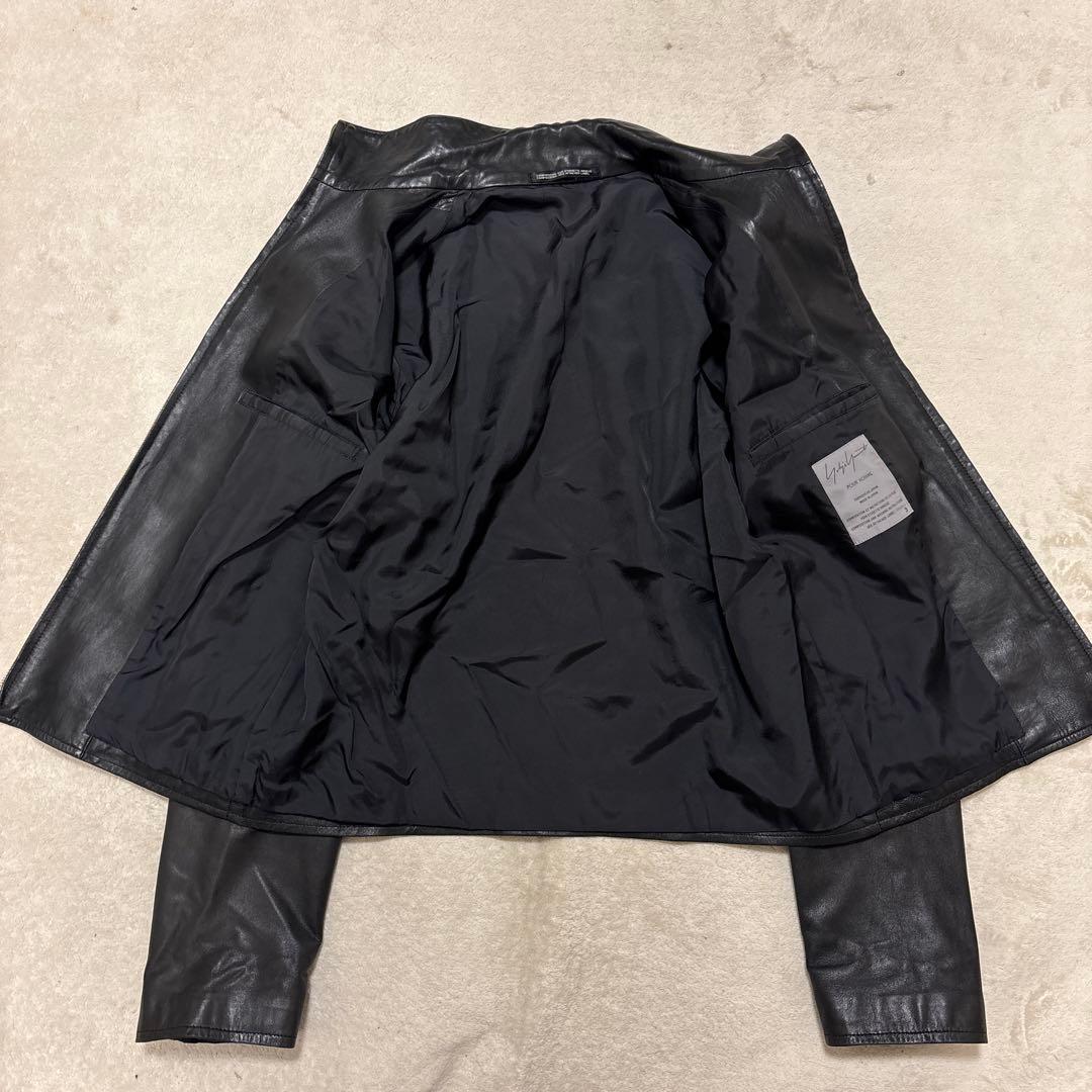 ジャケット・アウター 00s yohji yamamoto lamb lether jacket