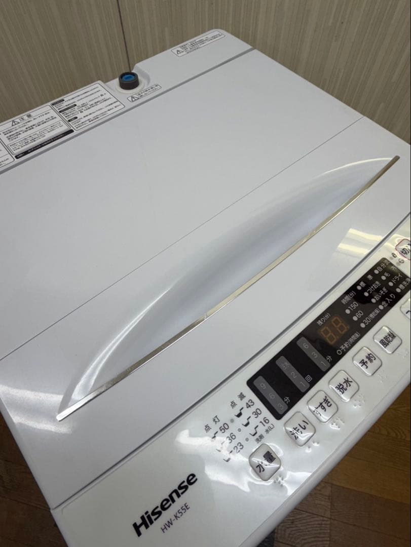 #70 5.5kg Hisense 2024年 HW-K55E 縦型 洗濯機