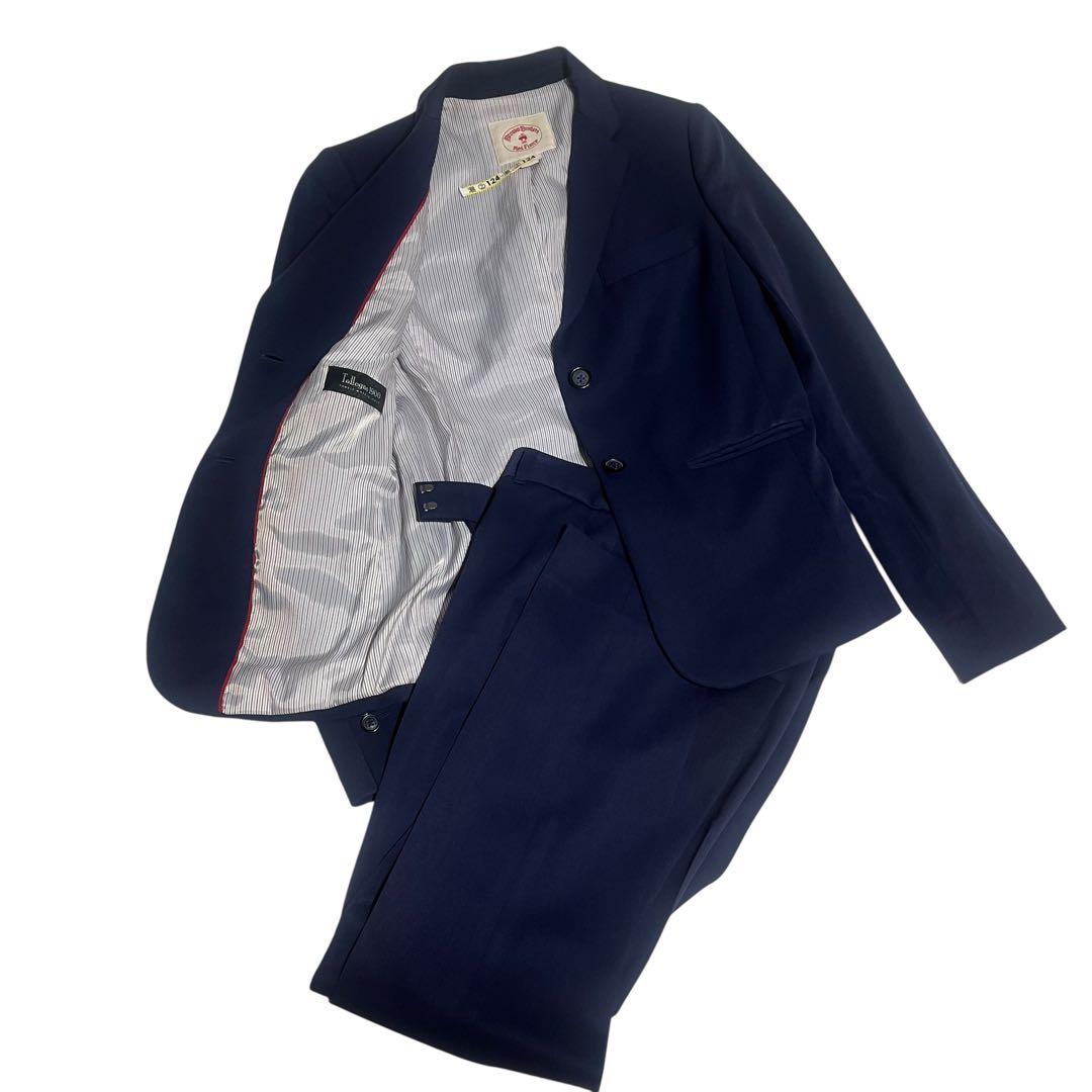 【高級・極美品】ブルックスブラザーズ ネイビースーツ イタリア生地